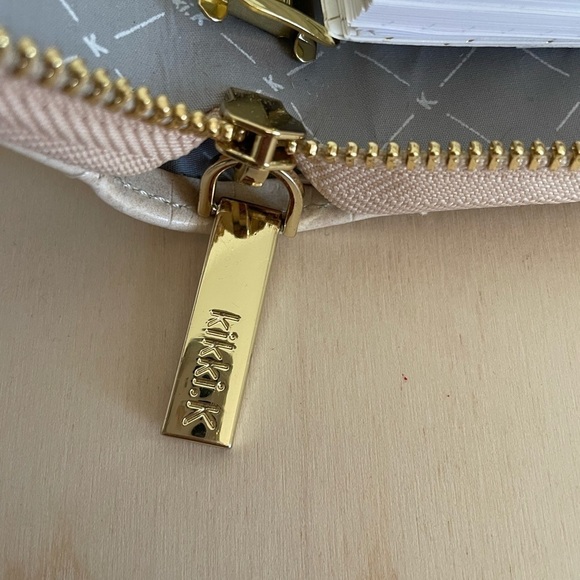 Kikki.K kikki K almond faux croc zip planner with hole punch B6 - Picture 9 of 11